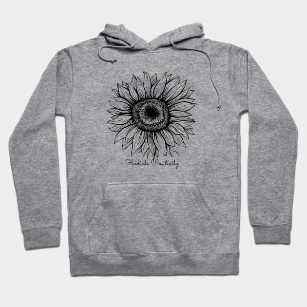 Radiate Positivity Sunflower Hoodie by Hello Sunshine